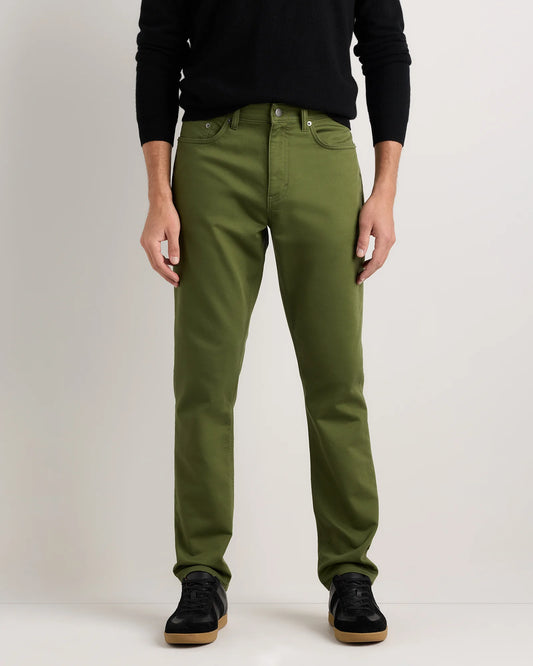 Comfort Stretch Traveler 5-Pocket Pants - Athletic Tapered - 30X30 / Chive