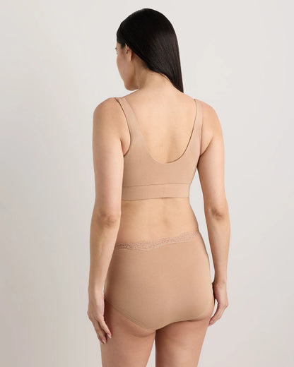 Organic Cotton Nursing & Sleep Bra (2-pack) - XS / Sand