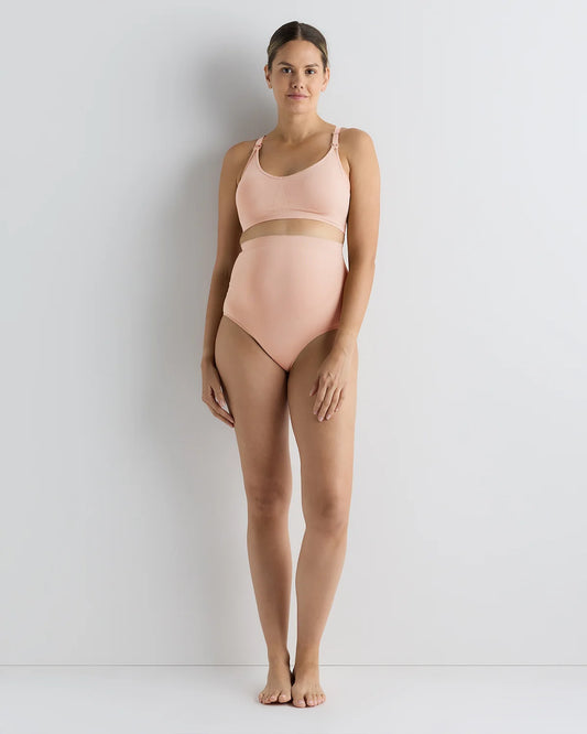 Seamless Nursing Bra - XS / Peach Pink