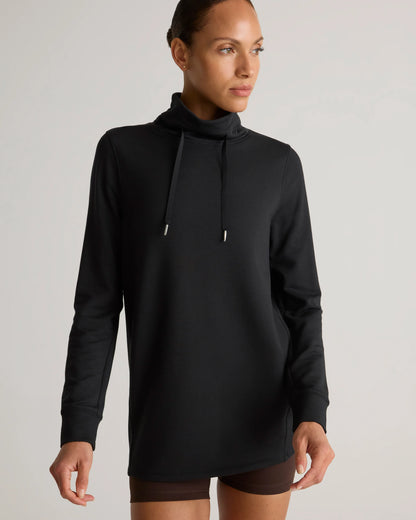 SuperSoft Fleece Mock Neck Pullover - XS / Navy