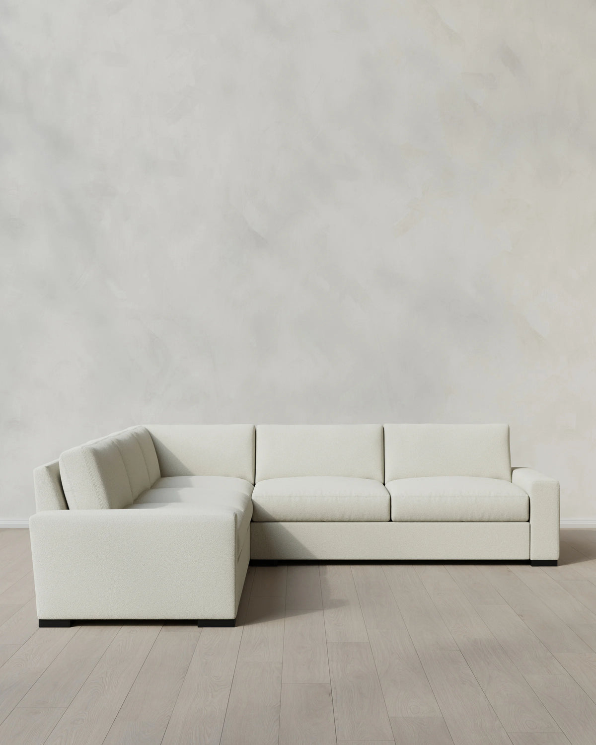 Stillman L Sectional in Performance Basketweave - 116x116 / Flax