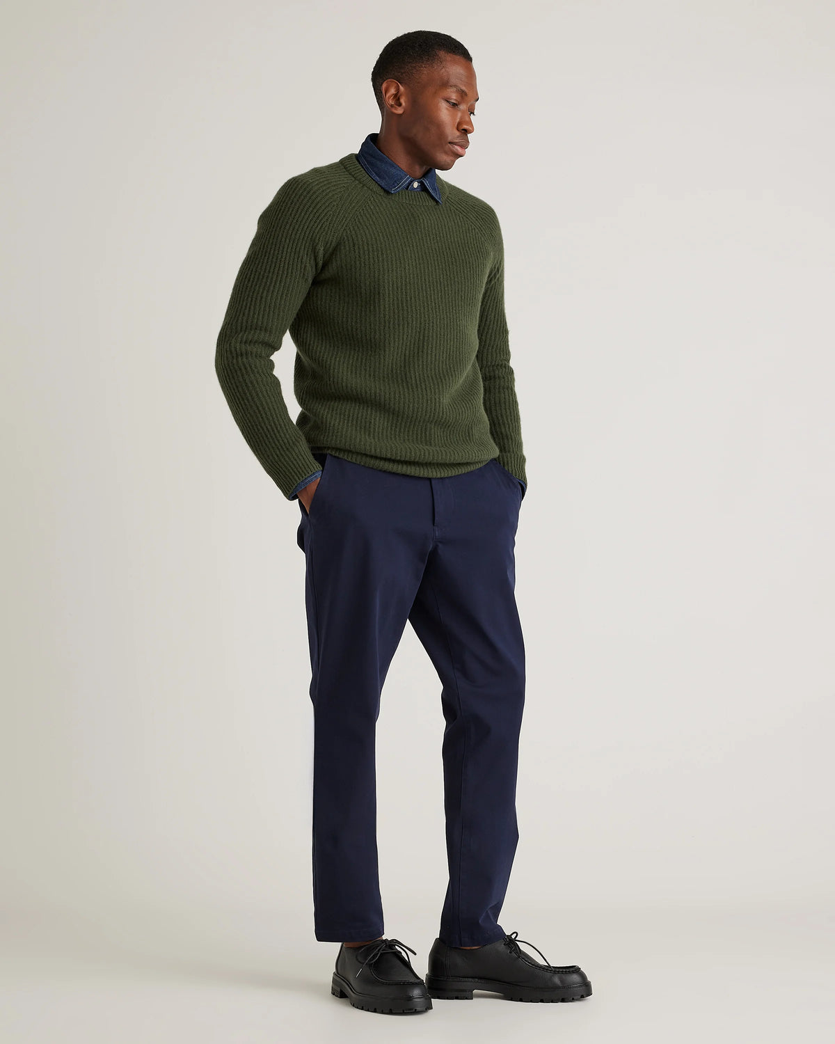 Organic Cotton Stretch Chinos - 30X30 / Dark Charcoal