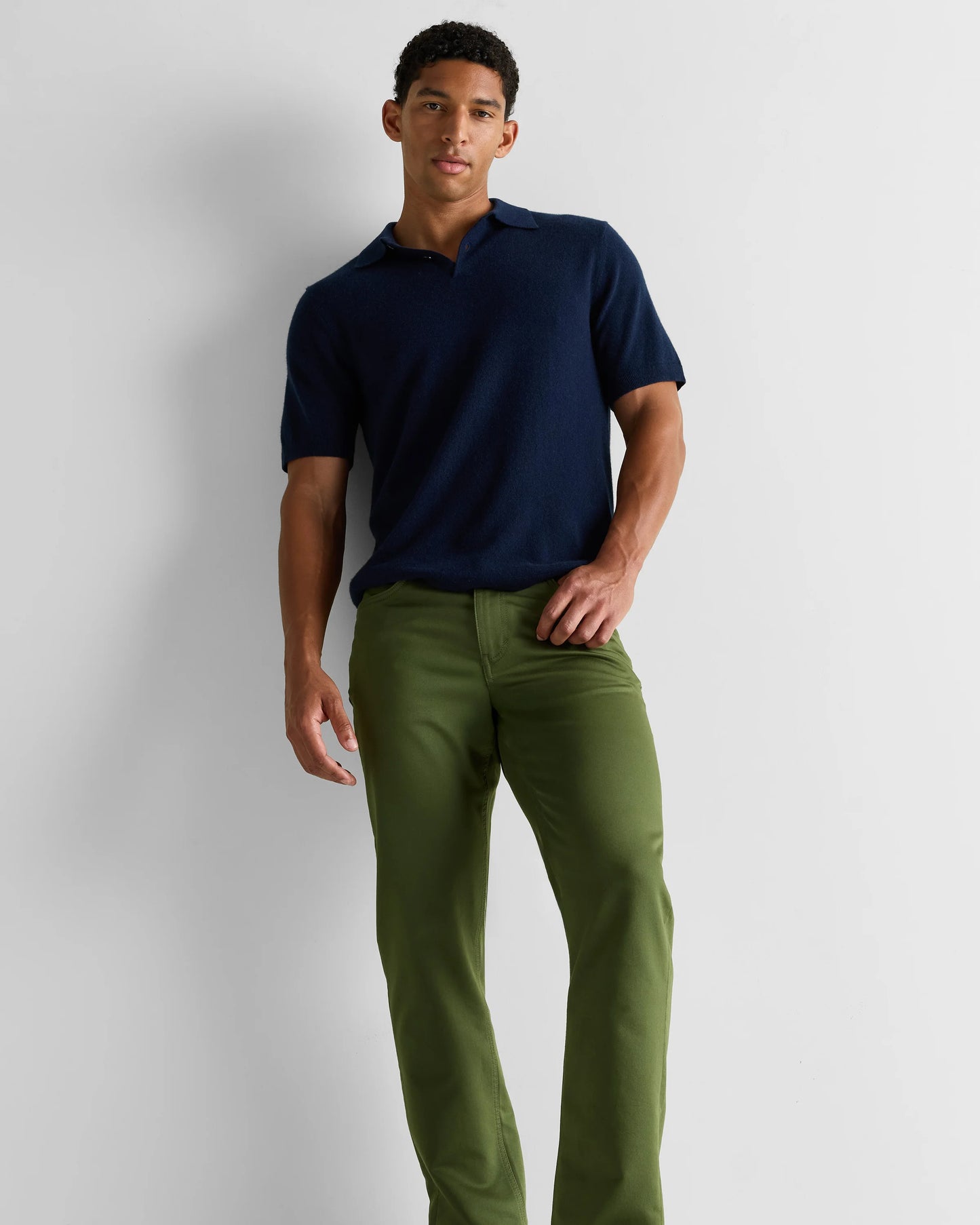 Comfort Stretch Traveler 5-Pocket Pants - Straight - 28X30 / Military Olive