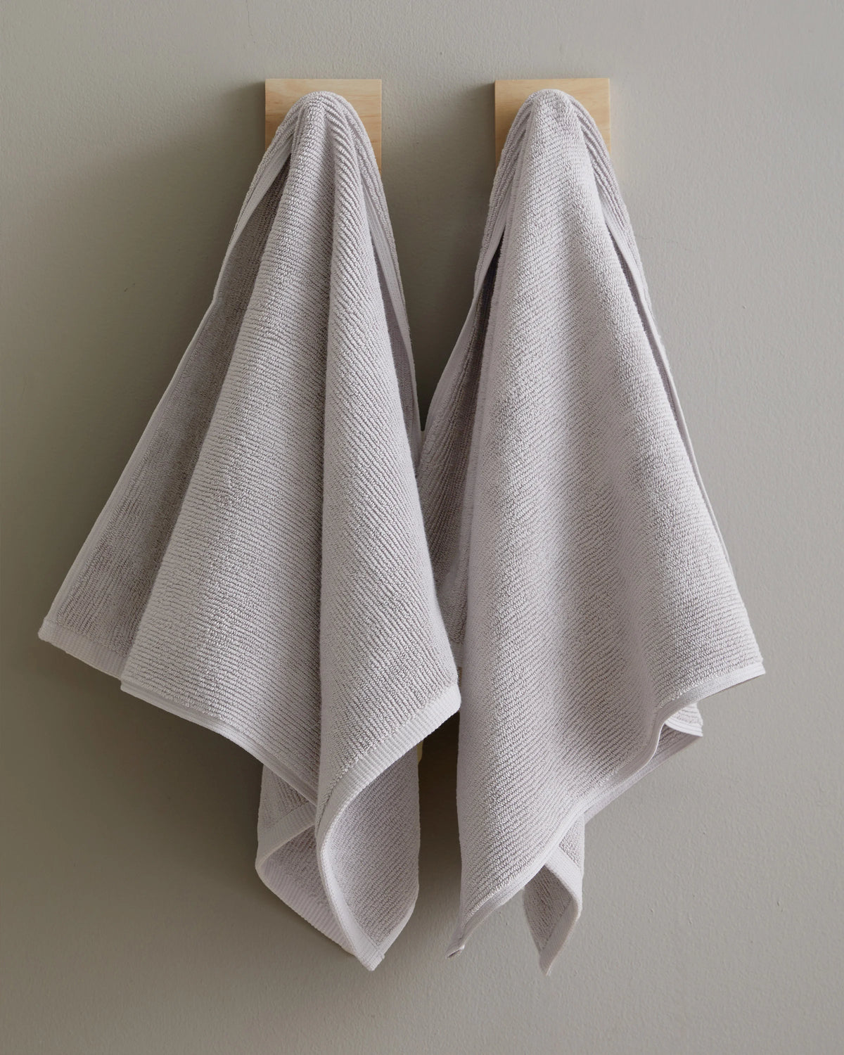 Turkish Ribbed Quick Dry Hand Towel (Set of 2) - One Size / Mineral