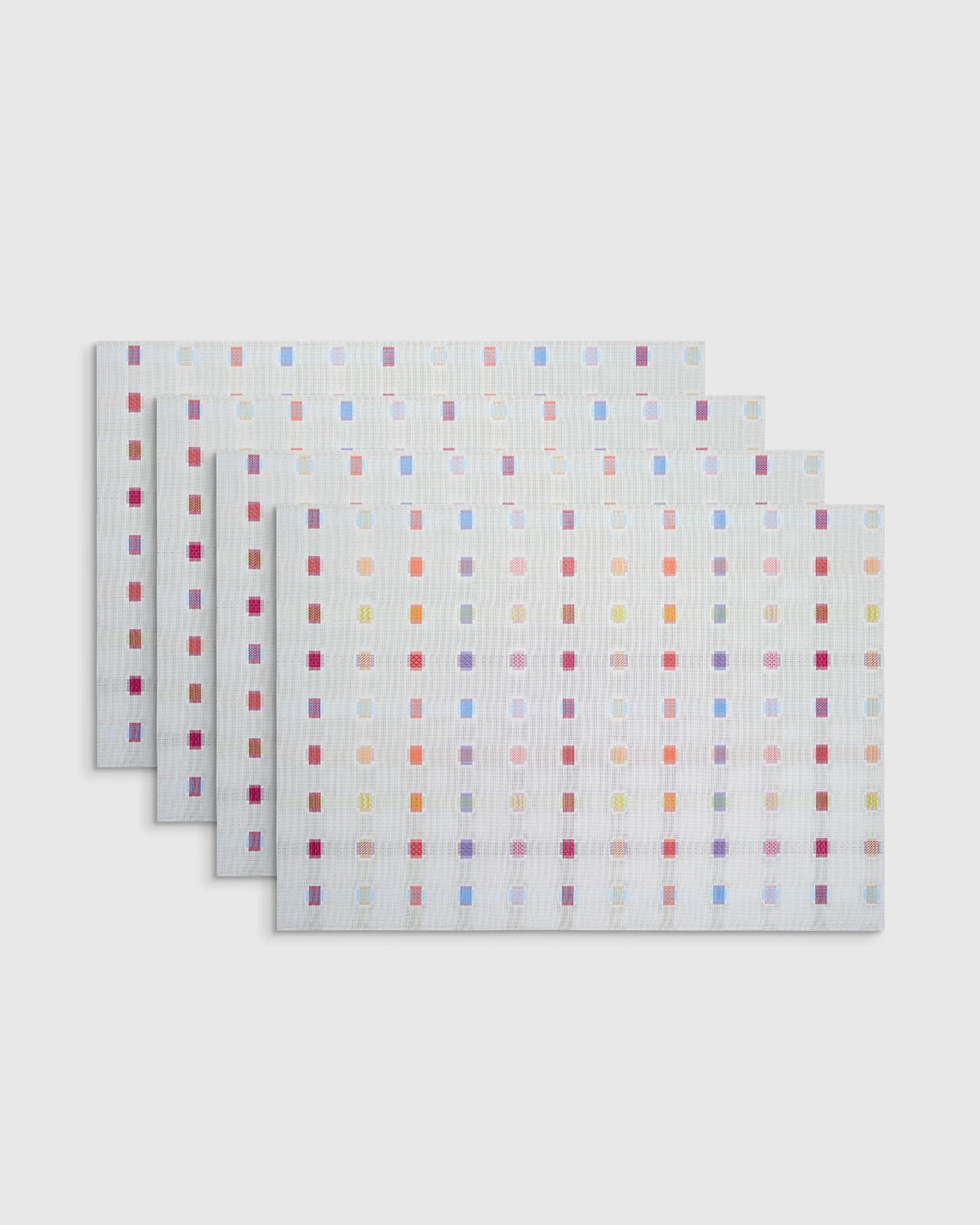 Sampler Easy-Care Rectangular Placemat, Set of 4 by Chilewich - One Size / White Multi