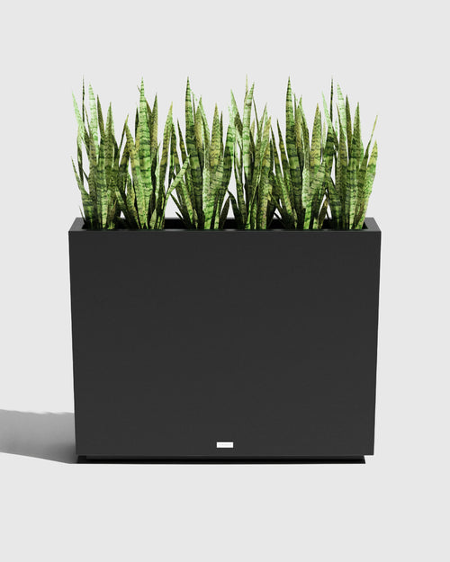 Block Series All Weather Rectangular Planter by Veradek - One Size / Black
