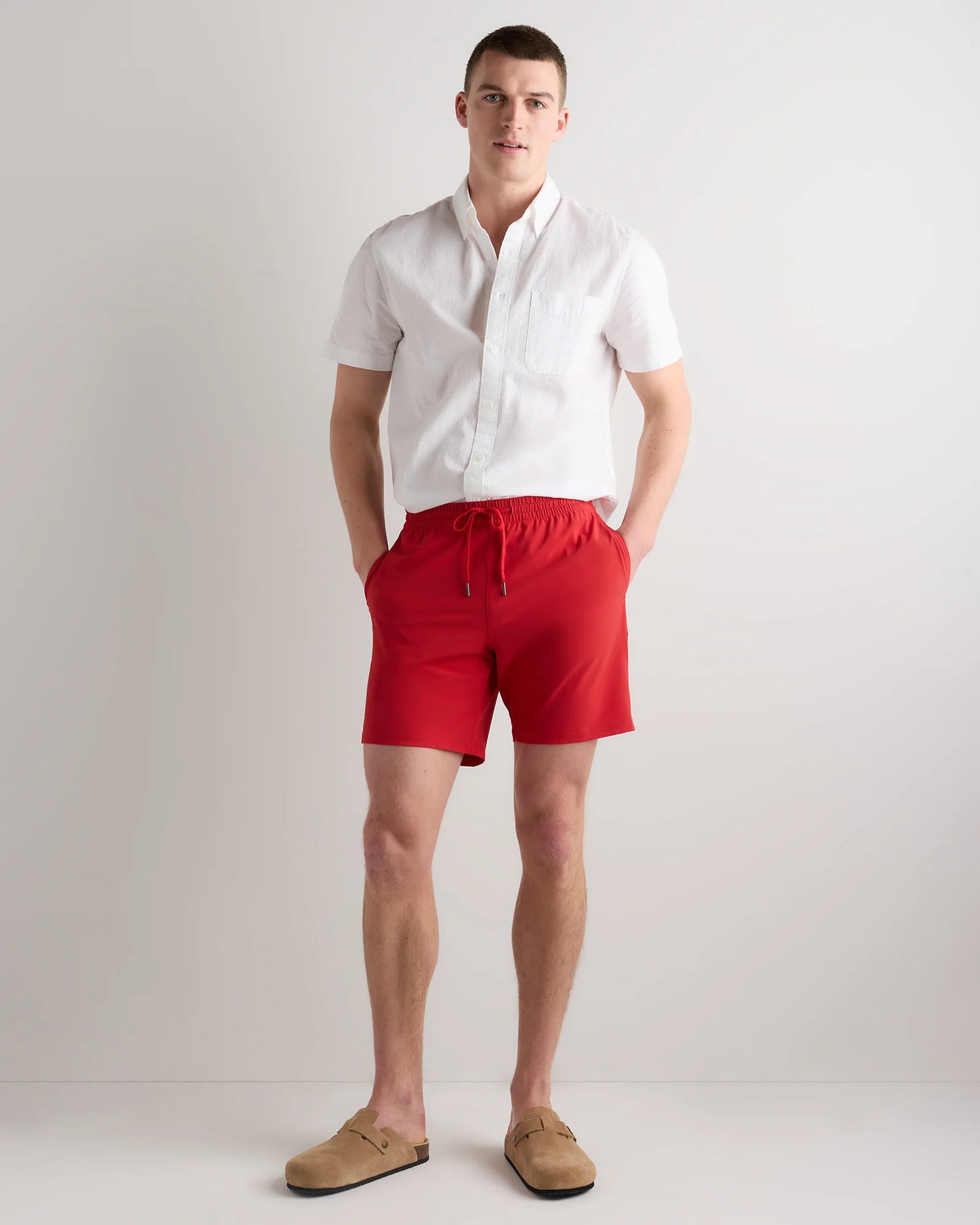 Italian Swim Trunks - 5.5" - XS / Navy Diamond Geo