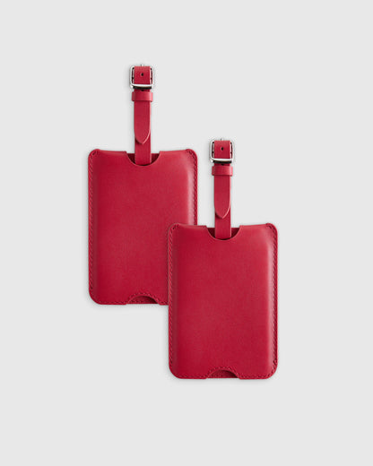 Nappa Leather Luggage Tag (2-Pack) - One Size / Cobalt Blue