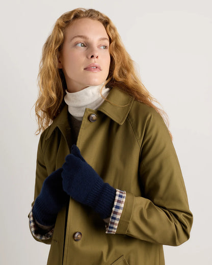 Mongolian Cashmere Gloves - One Size / True Navy