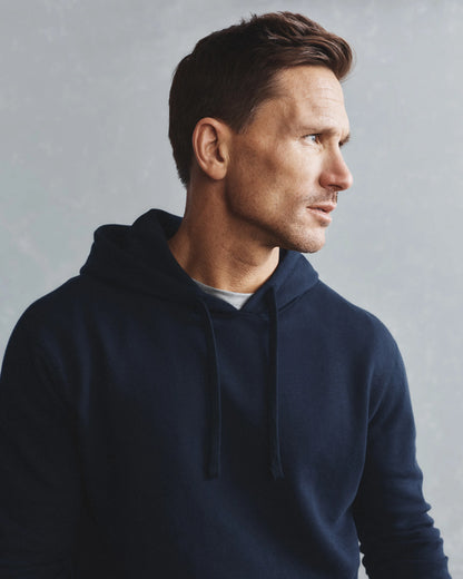 Organic Midweight French Terry Pullover Hoodie - S / Light Heather Grey