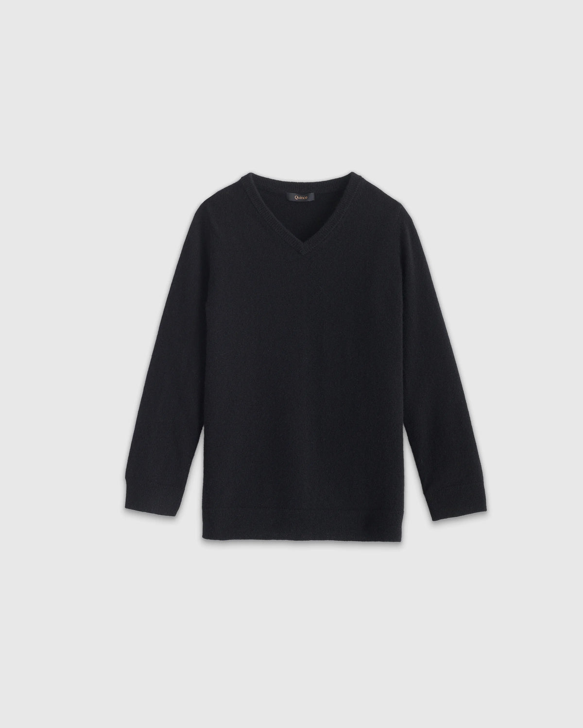 Washable Cashmere V-Neck Sweater - 2T / Black