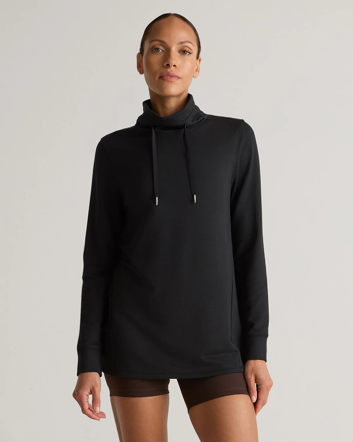 SuperSoft Fleece Mock Neck Pullover - XS / Navy