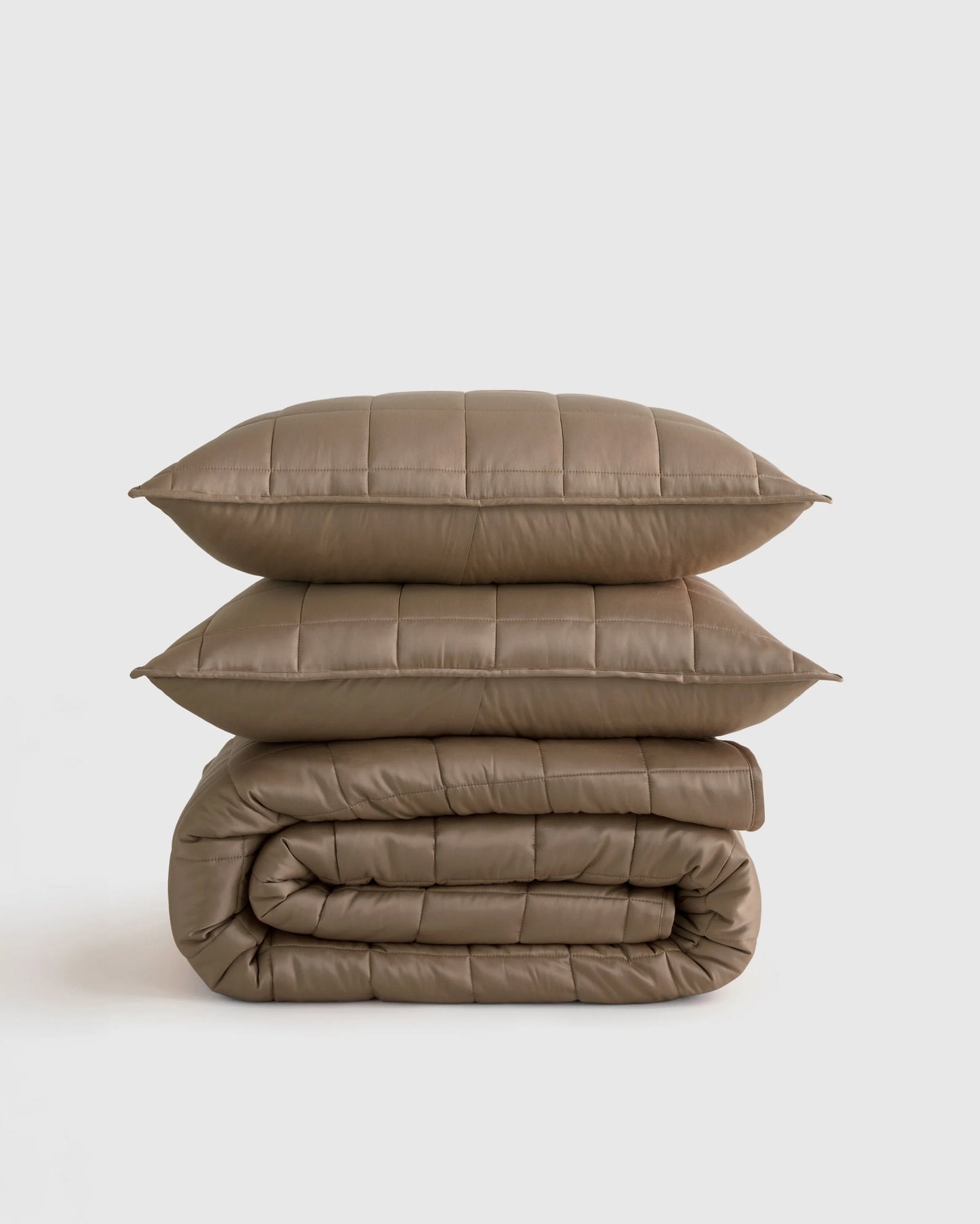 Bamboo Box Quilt Set - Twin / Sage