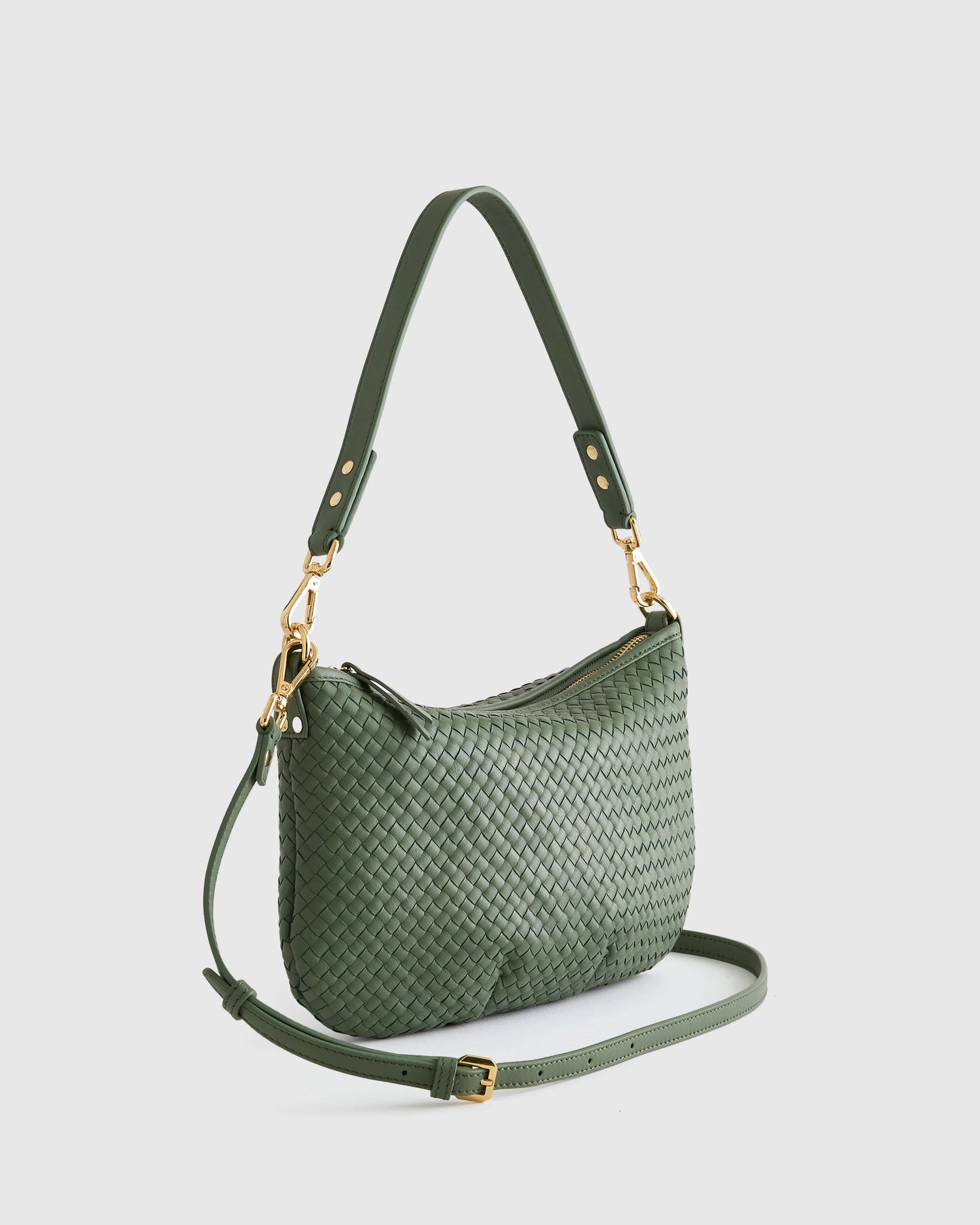 Sloane Handwoven Mini Shoulder Bag - One Size / Cognac