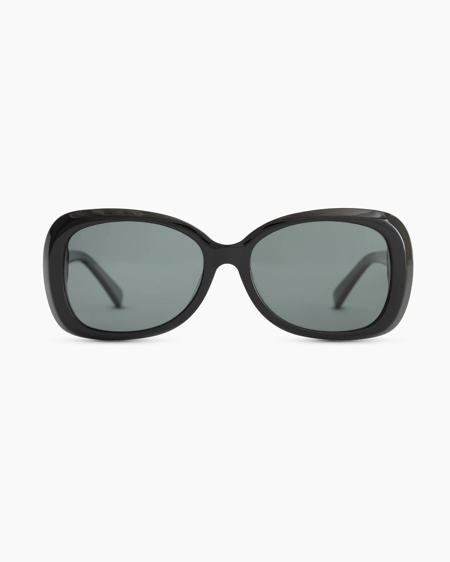 Naomi Polarized Acetate Sunglasses - One Size / Black with Grey lens