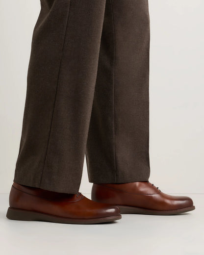 Hybrid Crafted Leather Oxford - 7 / Brandy
