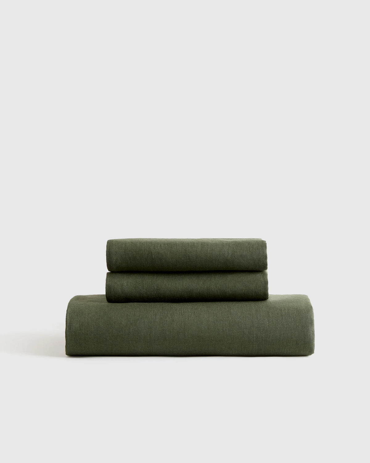 European Linen Fitted Sheet Set - Twin / Peach