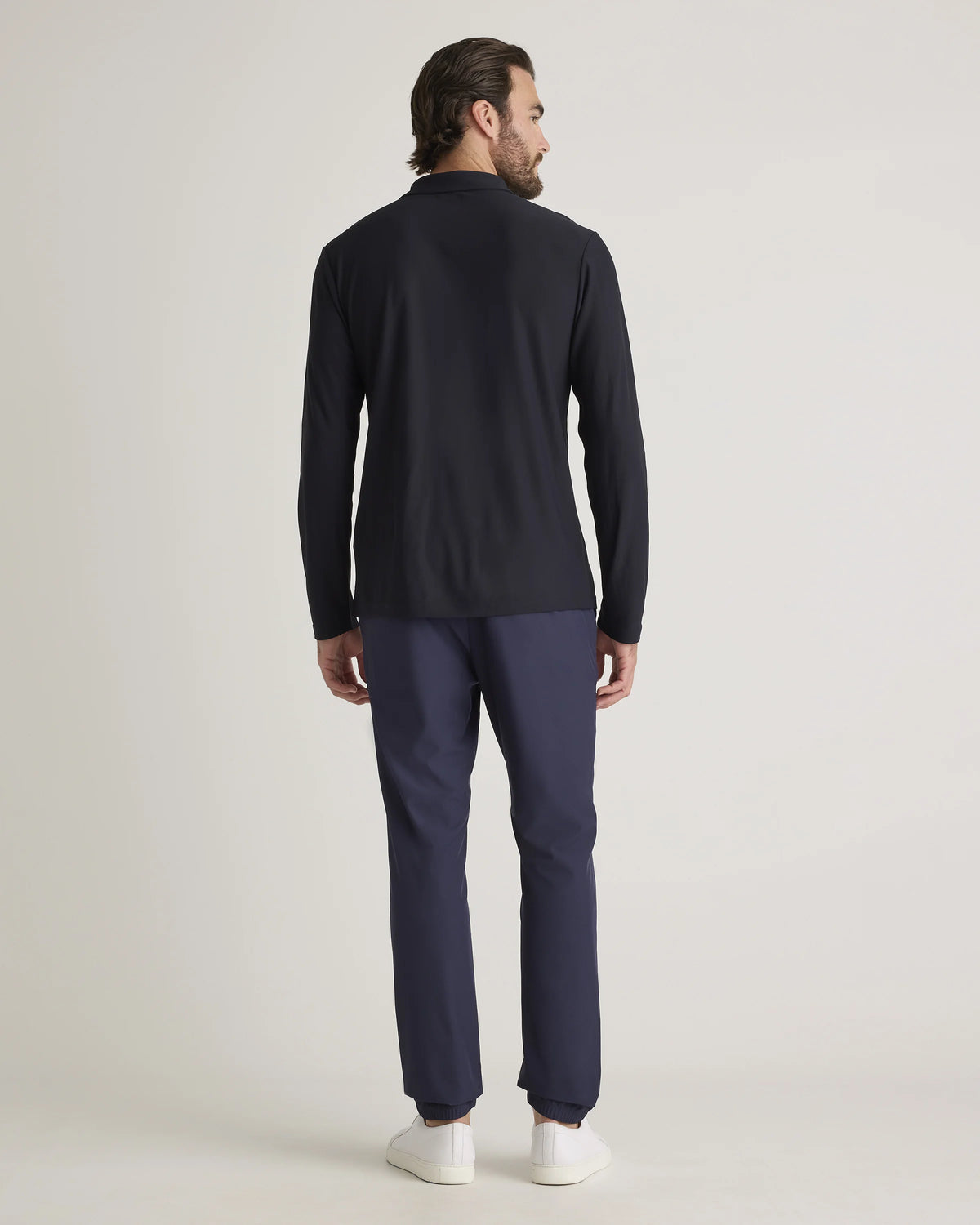 ProPique Performance Long Sleeve Polo - S / Navy