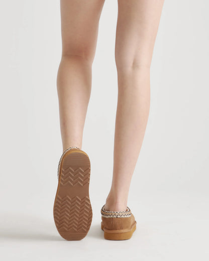 Australian Shearling Clog Slipper - 5 / Pecan
