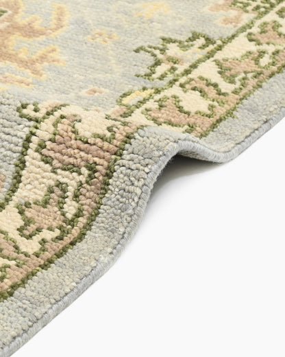 Saoirse Hand-Knotted Wool Rug - 3' x 5' / Light Blue