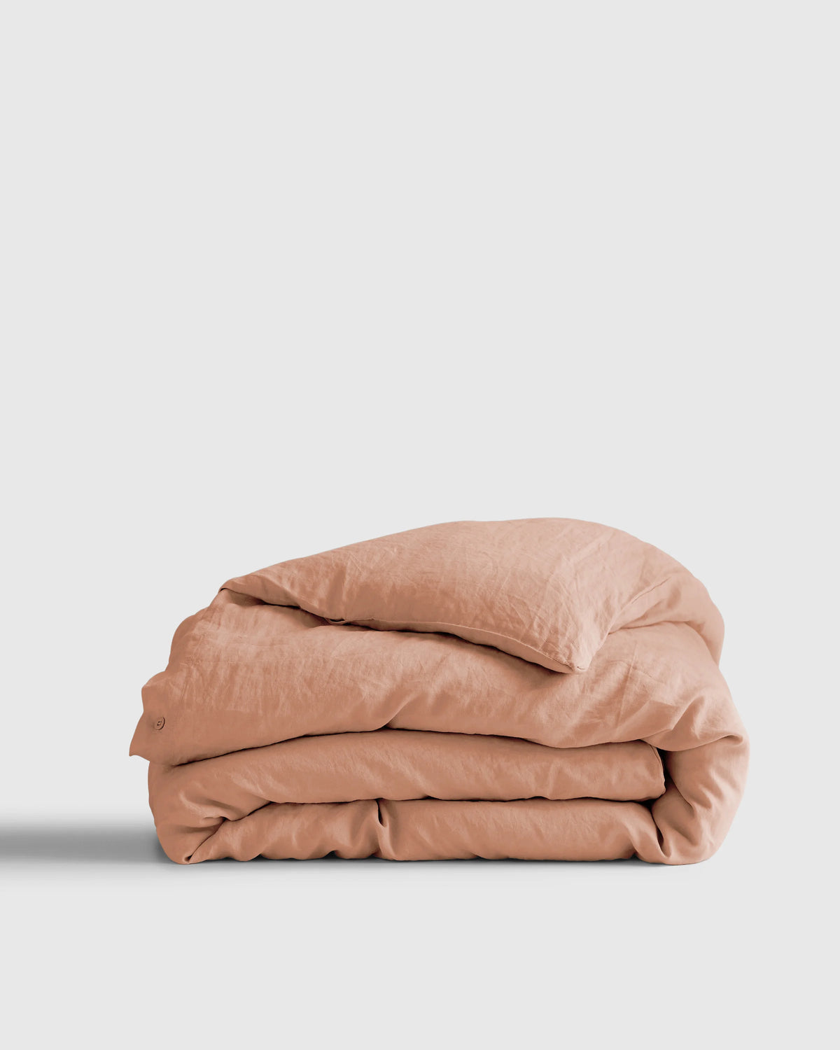 European Linen Duvet Cover - Twin / Peach