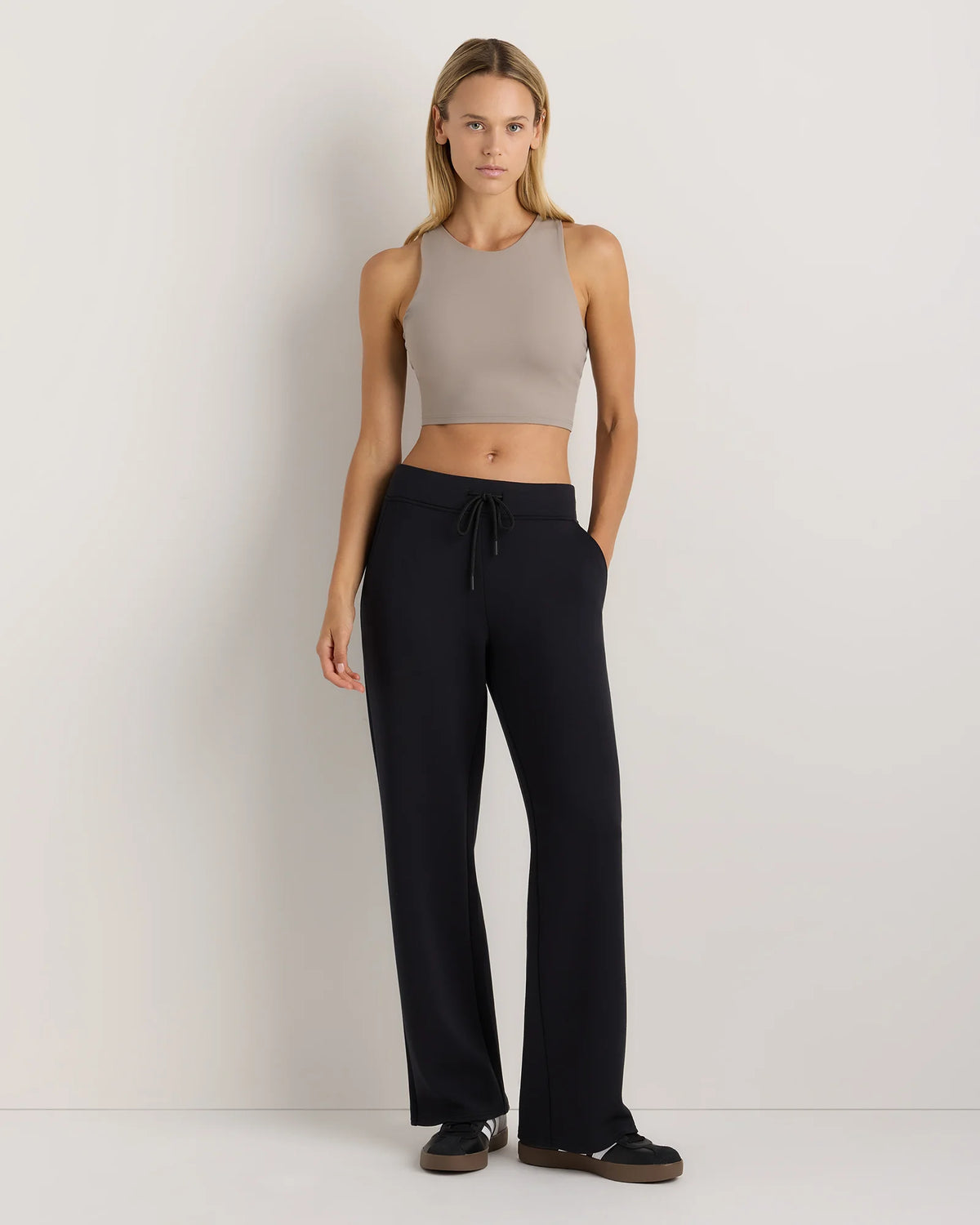 CloudComfort Wide Leg Pants - XS / Pebble Beige