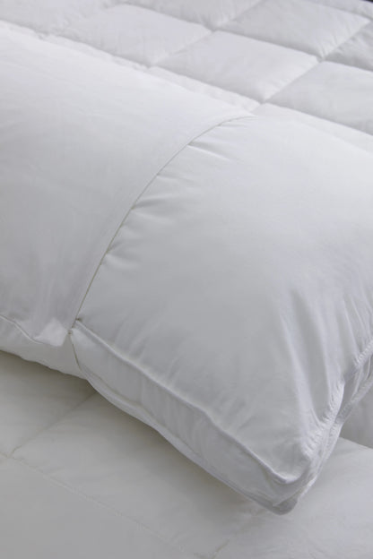 100% Cotton Pillow Protectors (Set of 2) - Standard / White