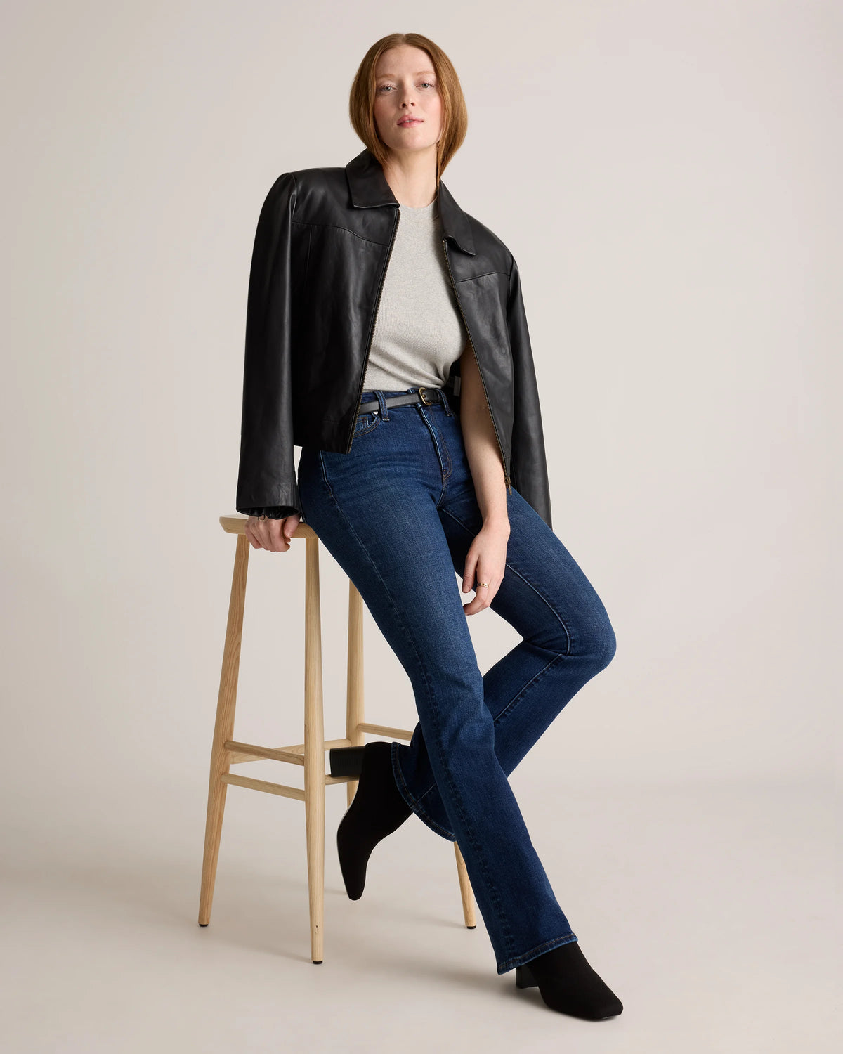 Luna Stretch Flare Jeans - 24 / Black
