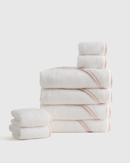 Organic Turkish Cotton Baby Bath Bundle 8-Pack - One Size / Light Blue