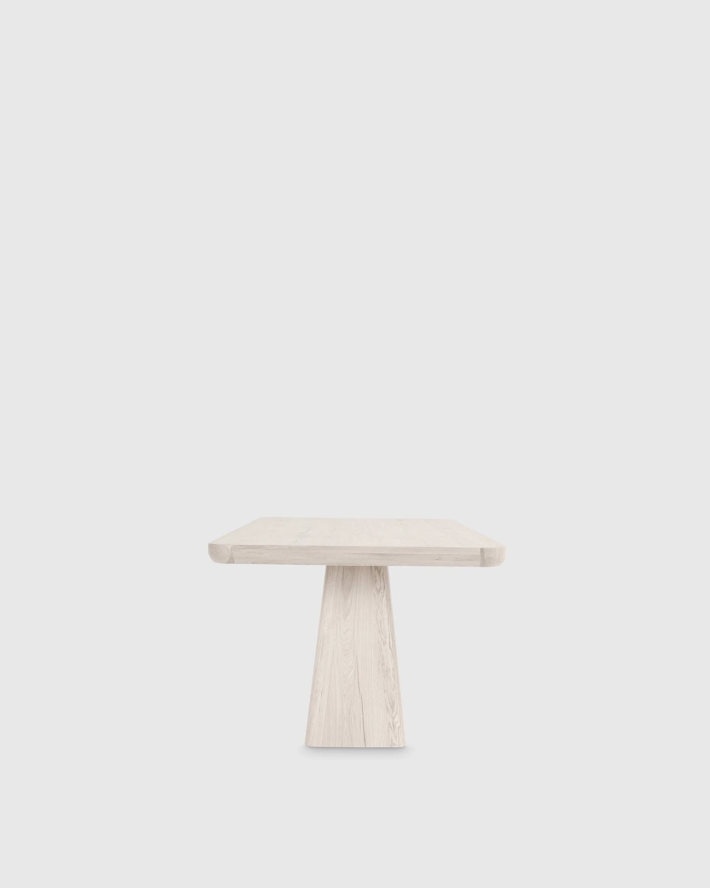 Rustic Oak Plinth Dining Table - 71" / Natural