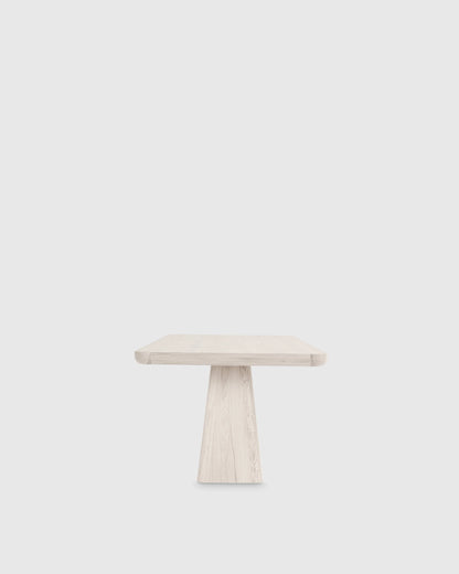 Rustic Oak Plinth Dining Table - 71" / Natural