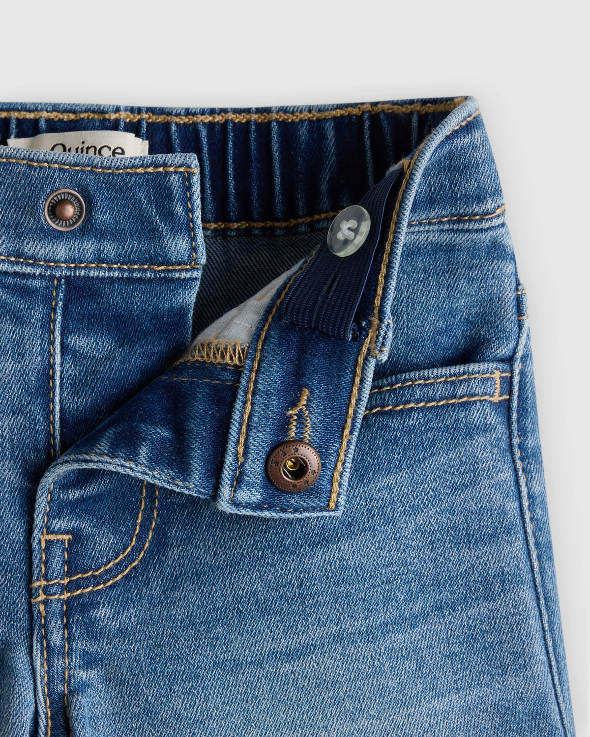 Girls Stretch Denim Short - 2T / Medium Wash