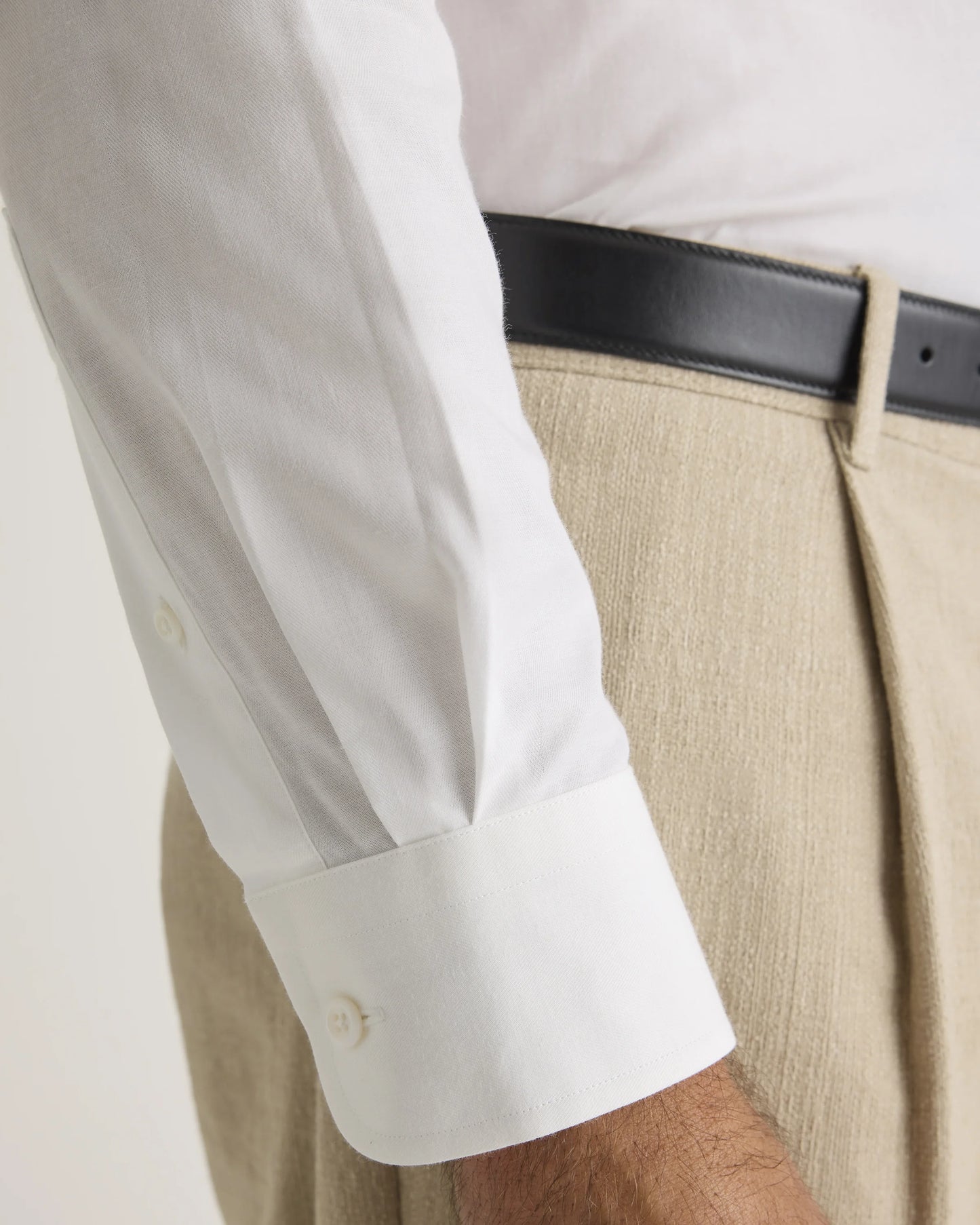 Organic Cotton Cashmere Dress Shirt - XS / Pale Blue