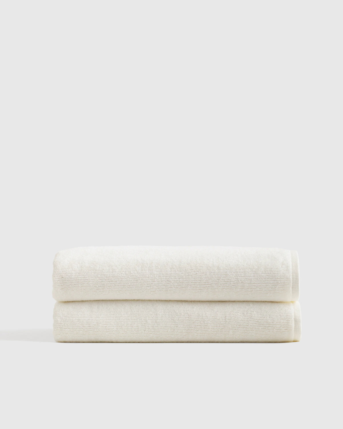 Turkish Ribbed Quick Dry Bath Sheet (Set of 2) - One Size / Mineral