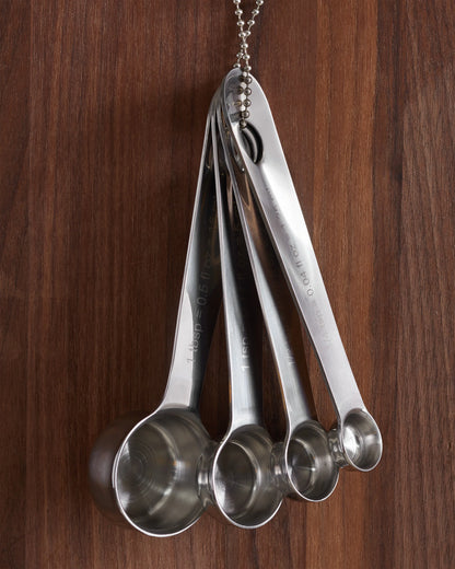 Stainless Steel Measuring Cups & Spoons Set - One Size / No Color