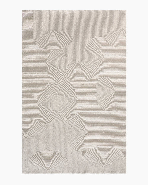 Asher Tufted Wool Rug - 3' x 5' / Ivory
