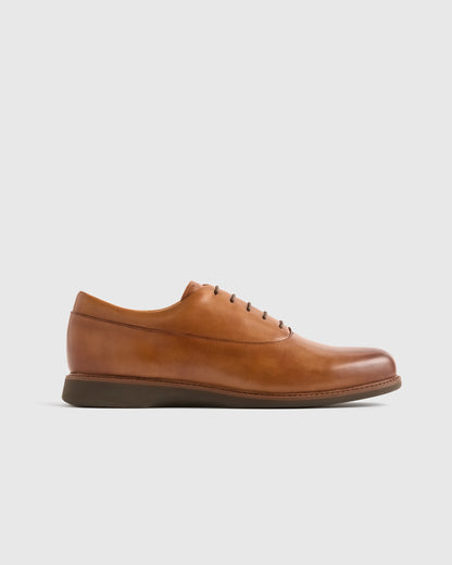 Hybrid Crafted Leather Oxford - 7 / Brandy