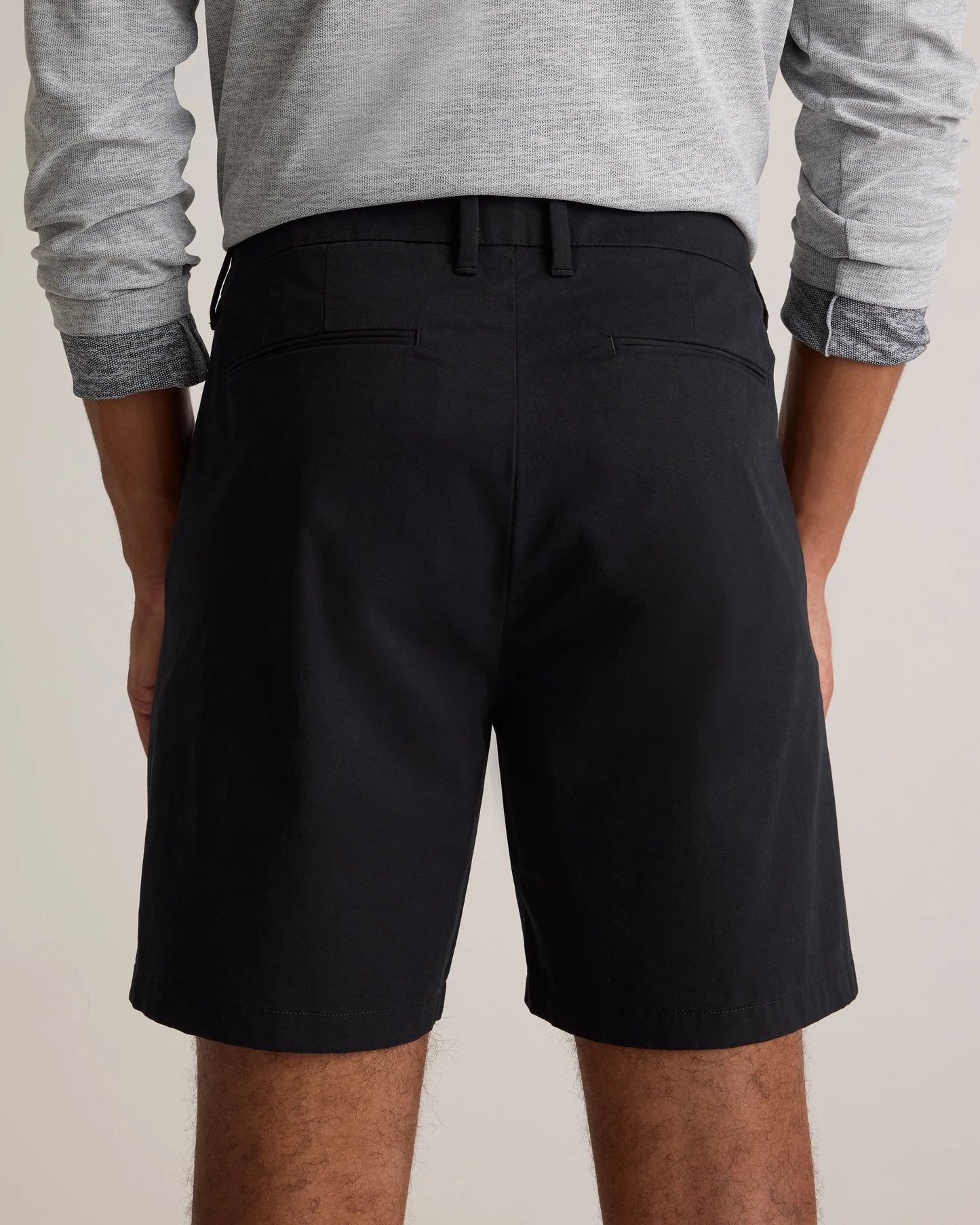 Organic Cotton Classic Stretch Chino Shorts - 7" - 30 / Stone