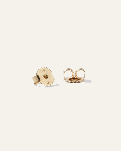 14K Gold Lab Grown Diamond Four-Prong Solitaire Studs - 2ctw - One Size / Yellow Gold