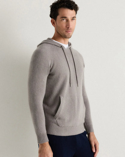 Mongolian Cashmere Pullover Hoodie - XS / Sea Spray Green