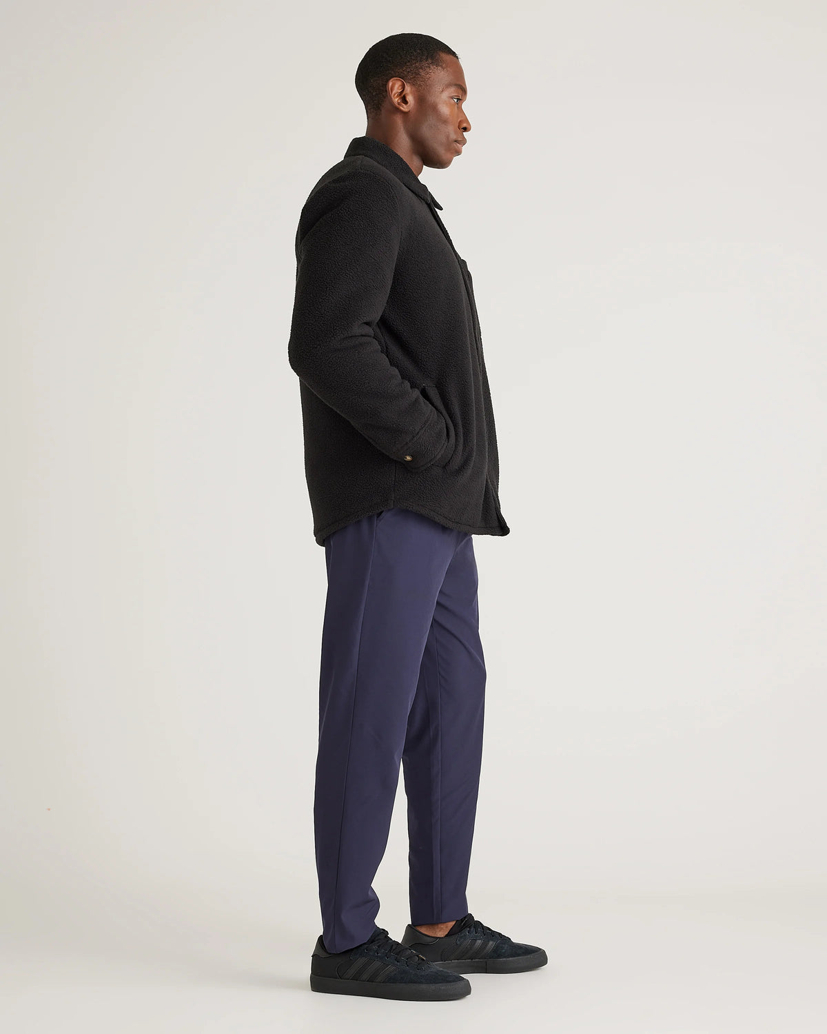 Sherpa Shirt Jacket - S / Black
