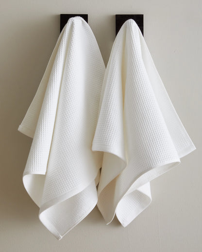 Turkish Waffle Terry Bath Sheet Bundle - One Size / White