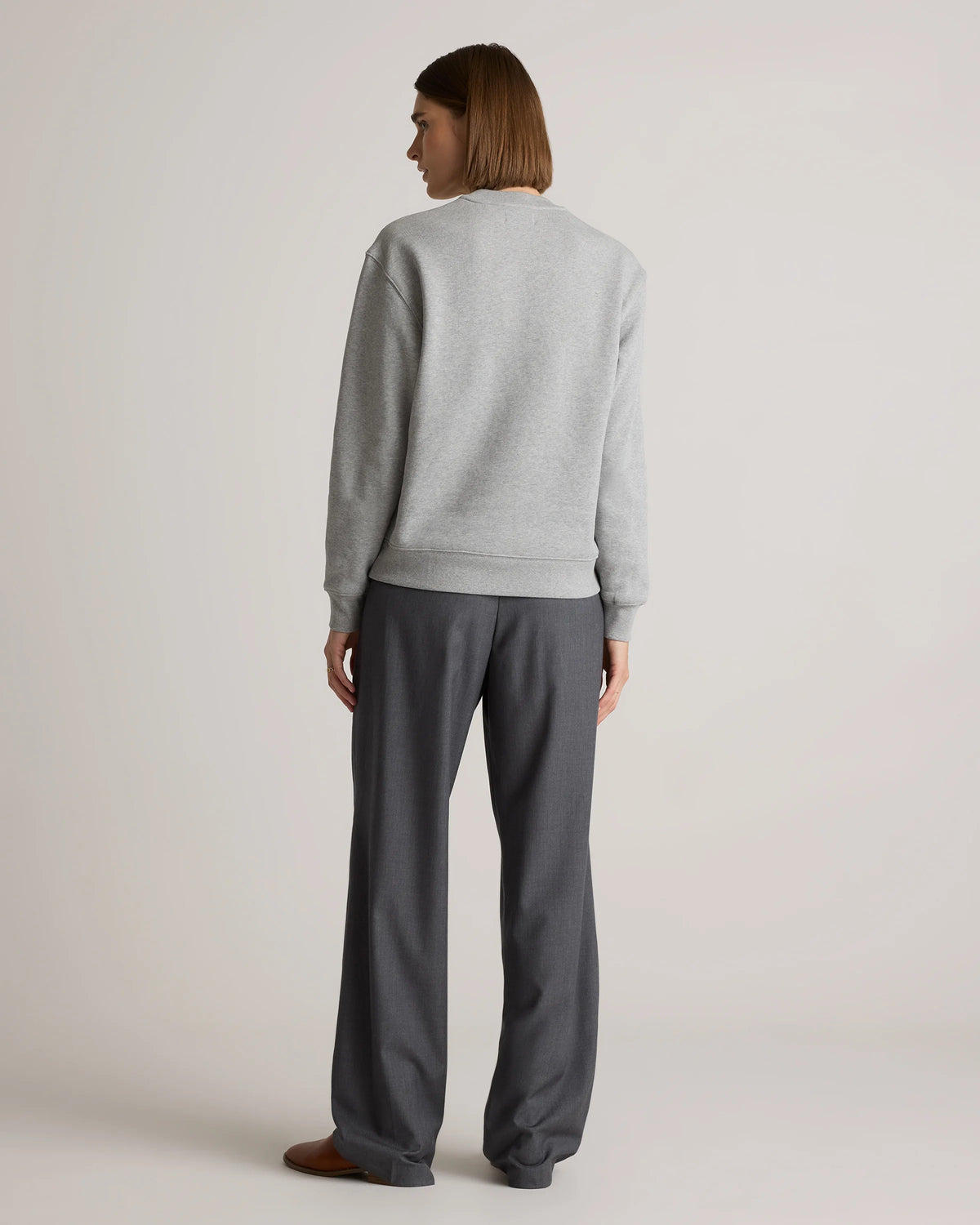 Organic Heavyweight Fleece Crew - XS / Taupe