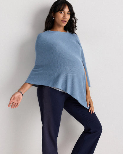 Lightweight Cotton Cashmere Nursing Shawl - One Size / Pale Custard Yellow