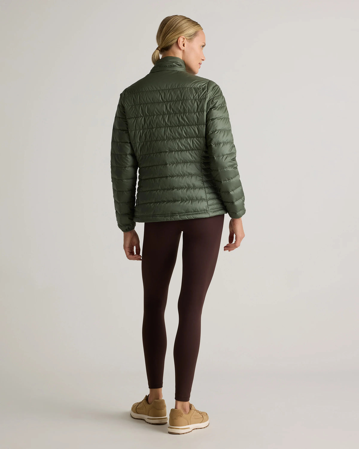 Lightweight Down Packable Puffer Jacket - XS / Black