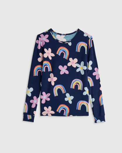 Bamboo Long Sleeve and Pant Pajama Set - 6 / Wildflower Dreams