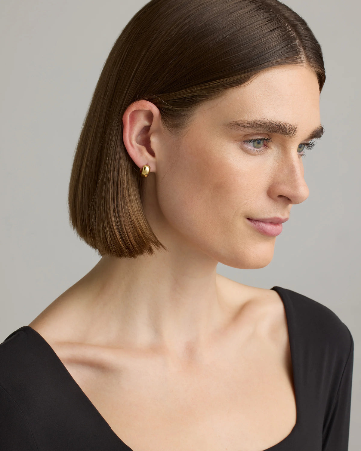 Dome Hoops - 12mm / Gold Vermeil