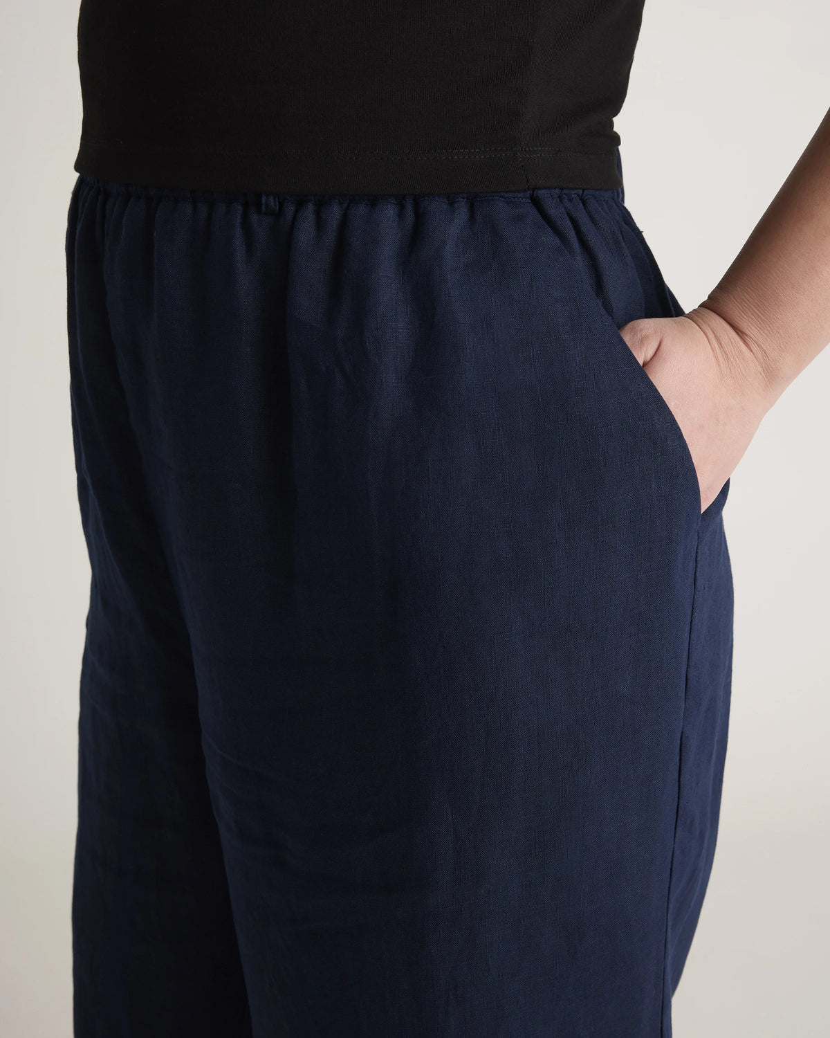 100% European Linen Pants - 1X / Bayberry Olive