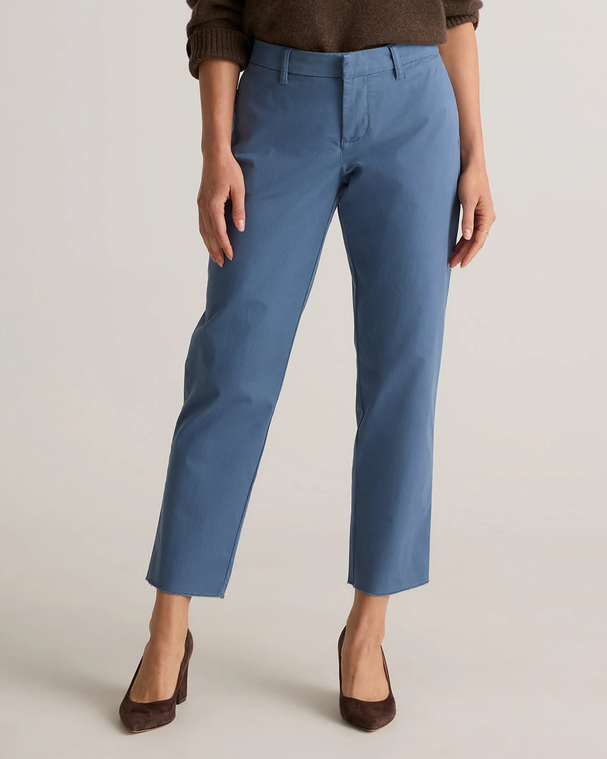 Organic Stretch Cotton Chino Pants - 0 / Black