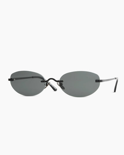 Seoul Polarized Stainless Steel Sunglasses - Standard / Black with Grey lens